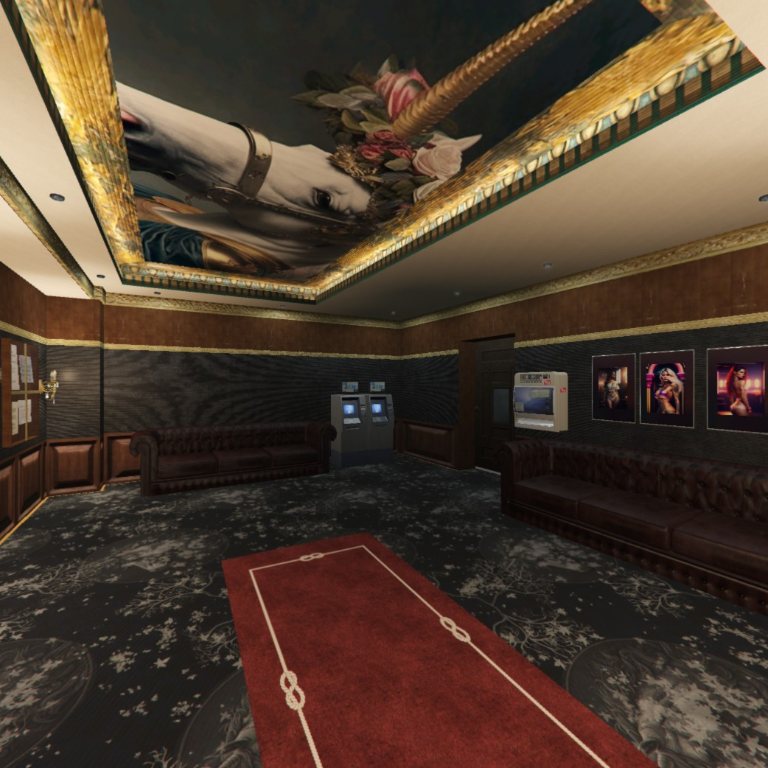 Unicorn — decorated hall and ceiling artwork